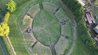 Caerleon Amphitheatre  Barracks  4K Drone Footage [upl. by Sachs]