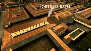 Animation of ancient Roman Fort in Caerleon Wales [upl. by Eadwina101]