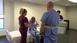 Physical Therapy Transfer Training  How To Transfer From Wheelchair To Bed [upl. by Maise]