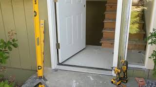 Jeld Wen Front Door Installation  Really crappy products and craftsmanship PART 1 [upl. by Luca]