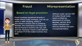 What is Difference Between Fraud amp Misrepresentation [upl. by Annoyi]