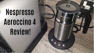 Nespresso Aeroccino 4 Milk Frother Review  Worth upgrading from the Aeroccino 3 [upl. by Gefen]