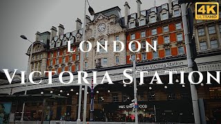 London Victoria Station Walk Through England 4K [upl. by Reiniar]