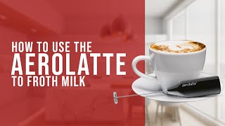 How To Use the AeroLatte To Froth Milk [upl. by Adiuqal]